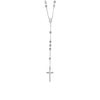 Rosary Chain and Large Bead Necklace in Sterling Silver